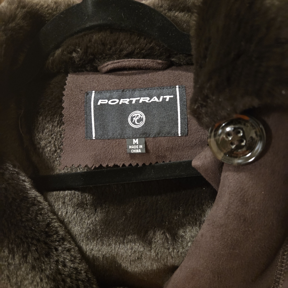 Portmans Dark Brown Teddy Jacket - Picture 3 of 3